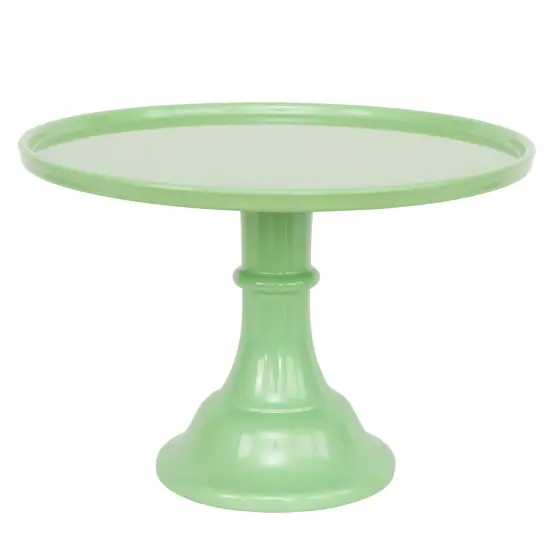 LARGE SAGE GREEN MELAMINE CAKE STAND {1}