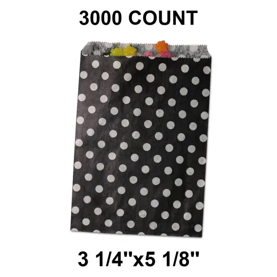 Small Dots Merchandise Bags Spacious 6 3/8" x 8 1/2" {1}