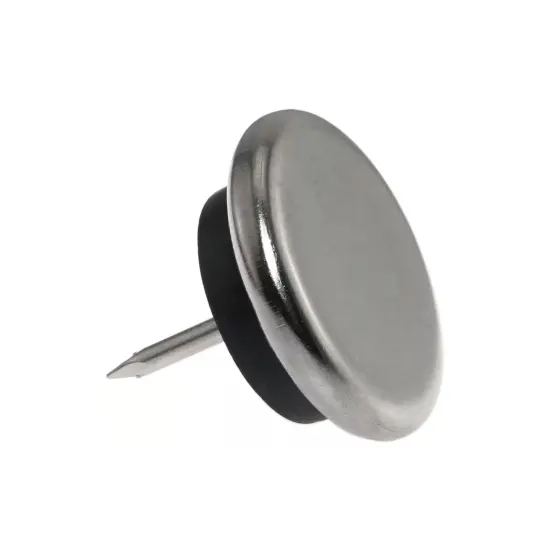 Kitcheniva 7/8" Nickel Base Metal Nail-On Glides For Wood Furnitures Crafts {7}
