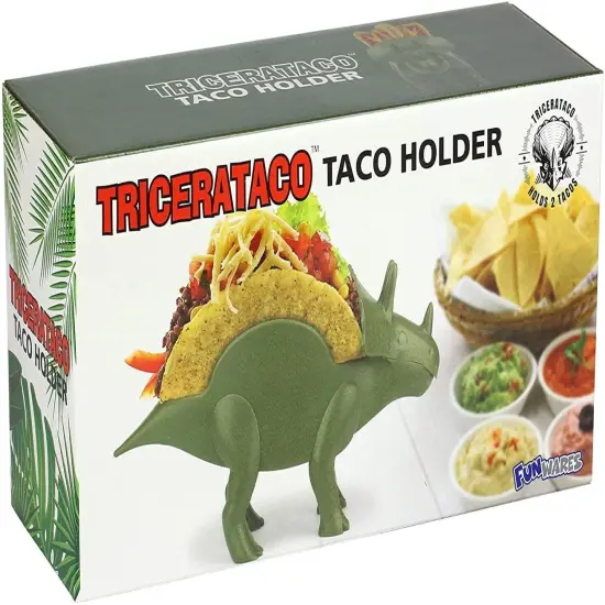 TriceraTACO Sculpted Dinosaur Taco & Snack Holder {3}