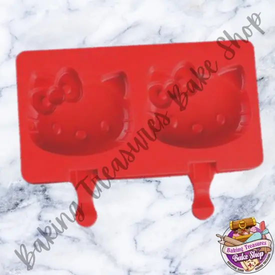 Cute Cat Popsicle Silicone Mold {2}