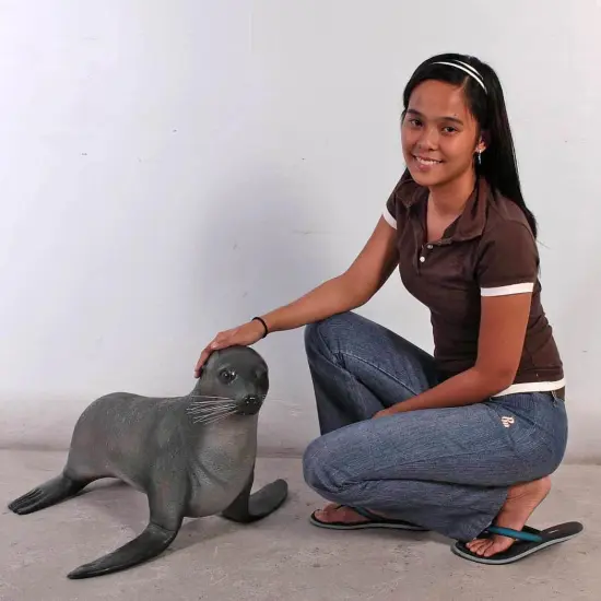 Sea Lion Baby Seal Statue {3}