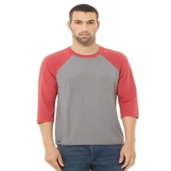 Next Level&reg; Triblend Three-Quarter Raglan T-Shirt Vintage Red S/ HWB {1}