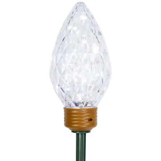 Northlight LED Lighted C9 Style Christmas Pathway Lawn Stakes - 3 ft - Clear - 3-Count {6}