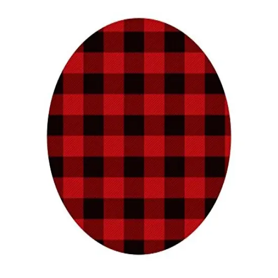 6" Round - Red Plaid Birthday - Edible Cake/Cupcake Party Topper!!! {1}