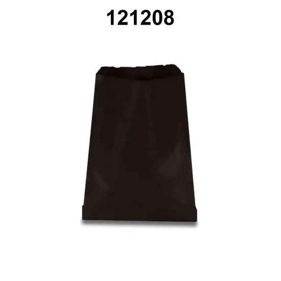 Colored Paper Merchandise Bags 8 1/2" x 11" Black {3}