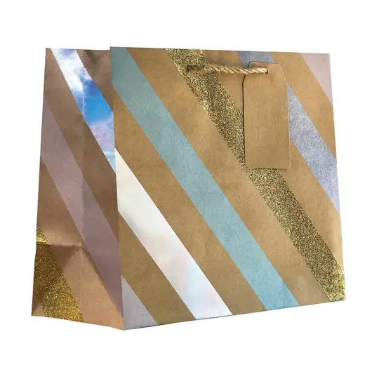 Patterned Gift Bags 8" X 4" X 10" Stylish Eco-Friendly Gift Bags {2}