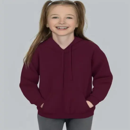 Gildan&reg; Youth Heavy Blend Hooded Sweatshirt Maroon {1}