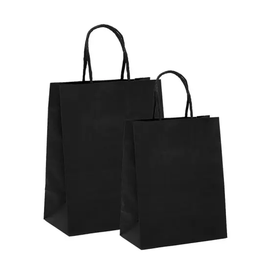 Compact Bright Matte Shopping Bag with White Interior 6" x 3 1/4" x 8 3/8" {4}
