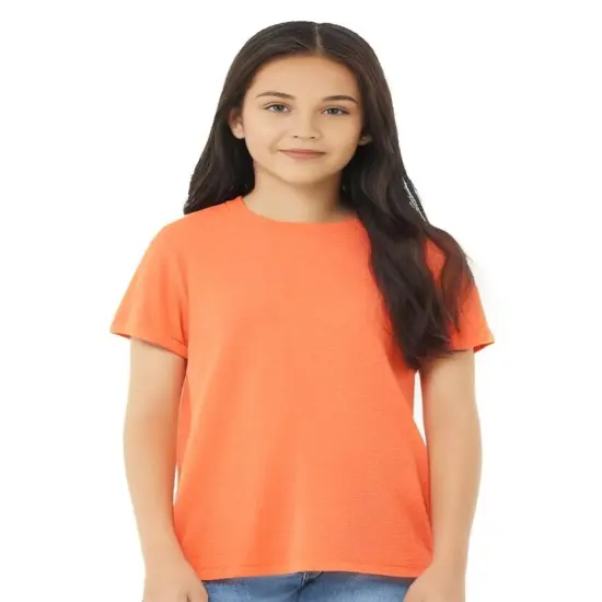 BELLA + CANVAS&reg; Triblend Crew Neck Short Sleeve Tee Shirt For Youth - 3413Y Orange triblend {1}