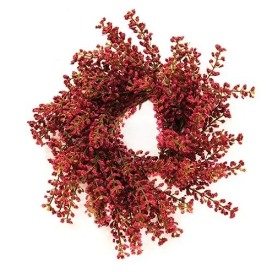 Bursting Astilbe Candle Ring 3.5" Sangria {1}