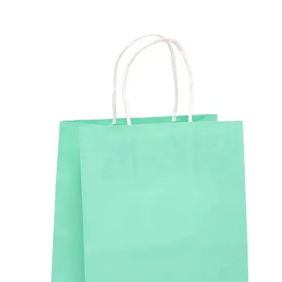 Bright Matte Shopping Bag with White Interior 16" x 6" x 12" {3}