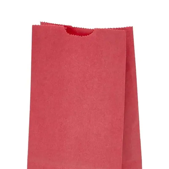 Colored Paper Carry Bags 4'' X 2 1/2'' X 8 1/4'' {5}