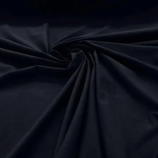 1 Yard Dark Navy Blue Cotton Spandex Jersey Knit Fabric, Lightweight & Flexible Material 60" Width {1}