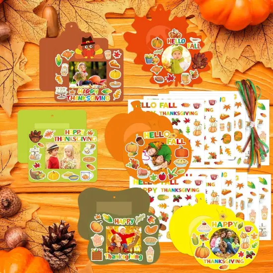 12 Sets Thanksgiving Picture Frame Craft Kits {4}