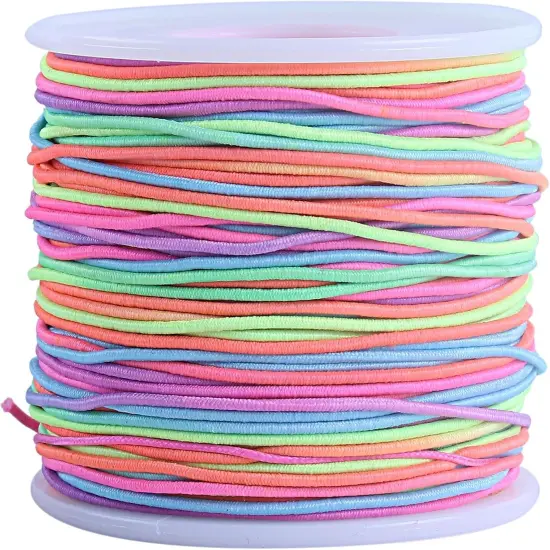 1.0mm Stretchy Bracelet String, 150 Yards Durable Mixed Elastic Cord for Jewelry Making, Beading, Necklaces, DIY Crafts, and Sewing Projects {3}