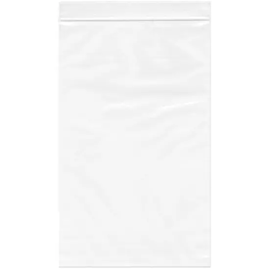 Plymor 5" x 8", 6 Mil Industrial Duty Zipper Reclosable Plastic Bags {1}