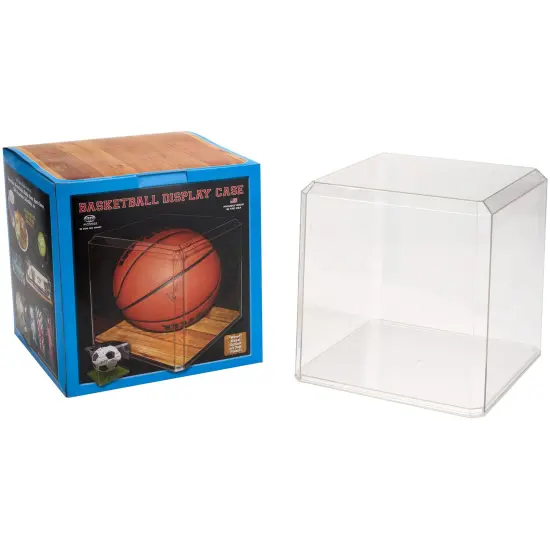 Pioneer Plastics 1010C Clear Plastic Display Case for Basketballs, Soccer Balls, and Baseball Gloves, 9.75" W x 9.75" D x 9.625" H {5}