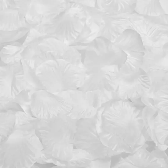 3000 pcs White Rose Flower Petals Artificial Flowers Silk Rose Petals Fake Rose Petals for Romantic Night Valentine ' Day Wedding Party Flower Decorations {3}