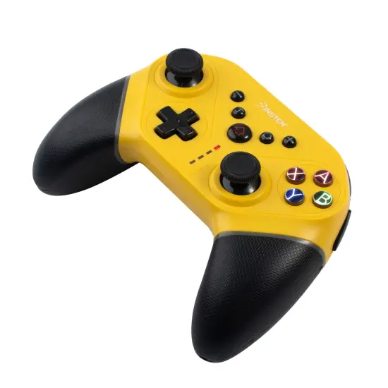 Wireless Controller for Nintendo Switch, OLED Model, Switch Lite, with Programmable Buttons, Gyro Axis, Vibration, Turbo, Yellow {7}