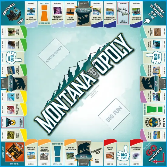 Late For The Sky: Montana-Opoly Monopoly Board Game {4}
