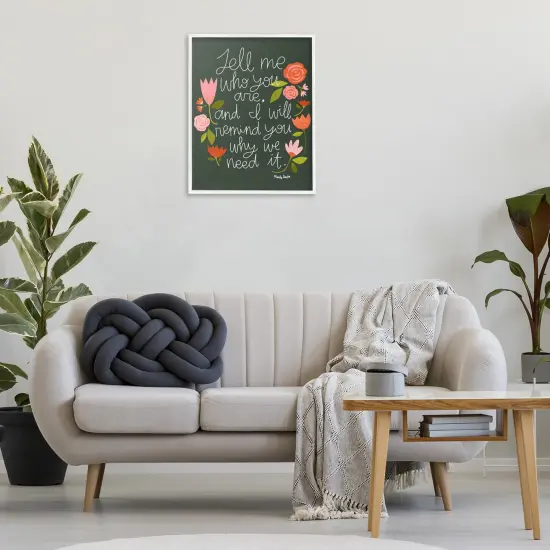 Stupell Industries Inspiring Quote with Florals Framed Giclee Design by Mandy Ford Art + Illustration {2}