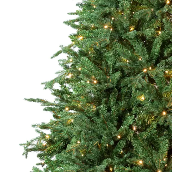 Northlight Real Touch&trade; Pre-Lit Cumberland Pine Artificial Christmas Tree - 6.5' Warm White LED Green {5}