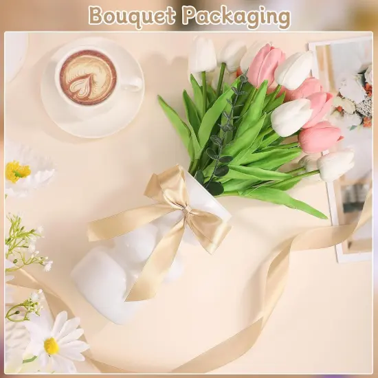 Champagne Gold Ribbon - 1 Inch, 50 Yards {4}