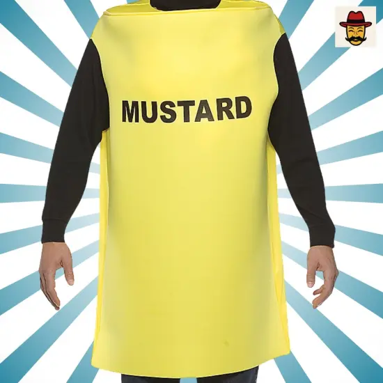 Adult Mustard Costume with Hat Ideal for Group or Couple Parties {4}