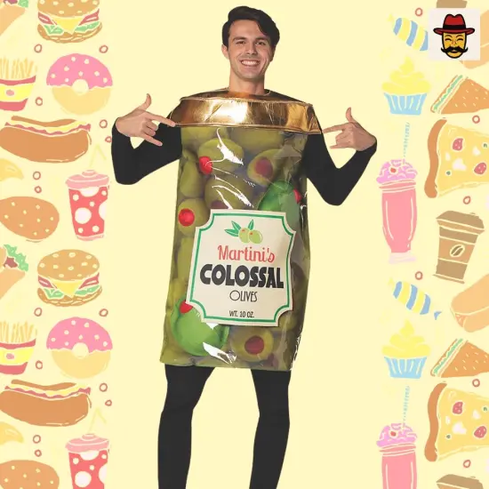 Olive Jar Costume Funny Food Tunic Big Poppa Party Outfit {2}