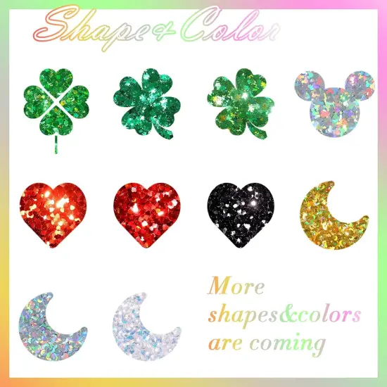 2g Chunky Glitter for Valentine&rsquo;s Day Heart Glitter - Laser Red {4}