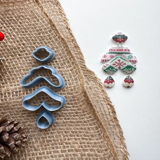 HOLIDAY CHANDELIER DANGLE | CHRISTMAS | CLAY CUTTER SET {3}