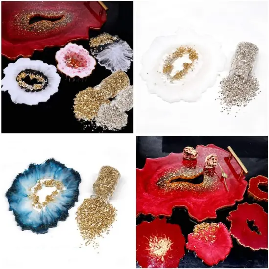 Crushed Glass Irregular Metallic Chips Sprinkles Chunky Glitter {5}