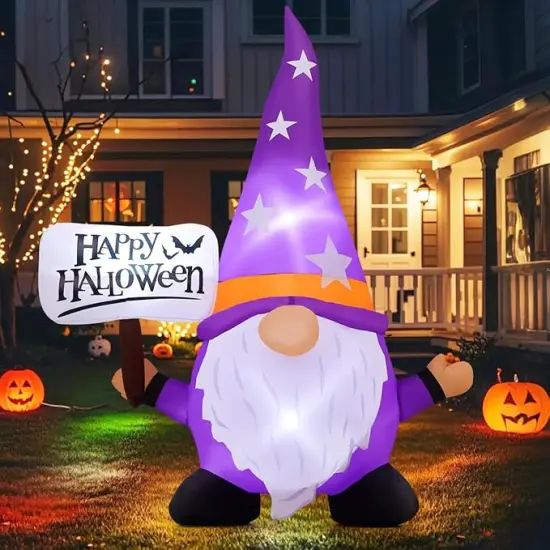 Halloween Gnome Inflatables Outdoor Decorations {1}
