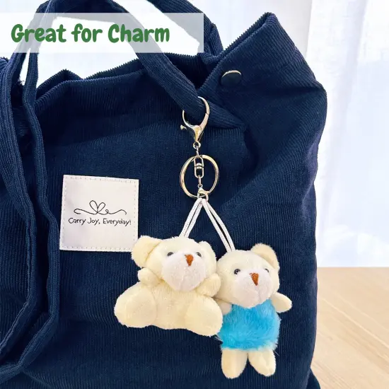 Wrapables Mini Stuffed Animal Plush Toys, Keychain Decoration, Party Favors, Stocking Stuffers, Easter Egg Basket Fillers (Set of 24) {4}