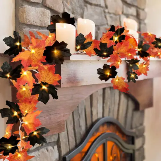 50 LED 16.4Ft Halloween Garland String Lights with Timer {2}