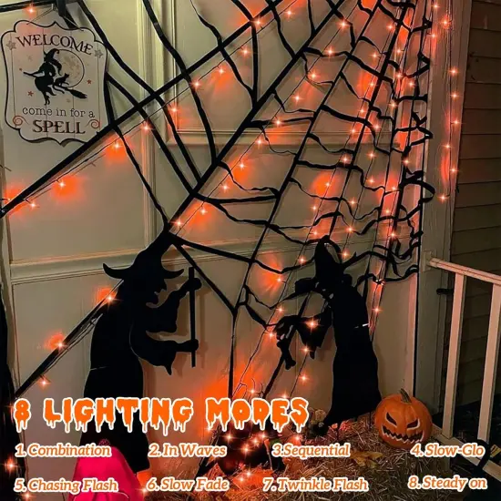 165ft 500 LED Halloween Lights Outdoor Waterproof {2}