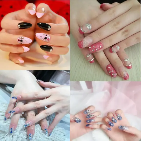 4000pcs Resin AB Flatback Rhinestones for Nails - Purple {4}