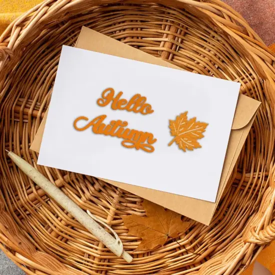 Fall Thanksgiving Words Cutting Dies for Card Making and Photo Album Decorations {3}