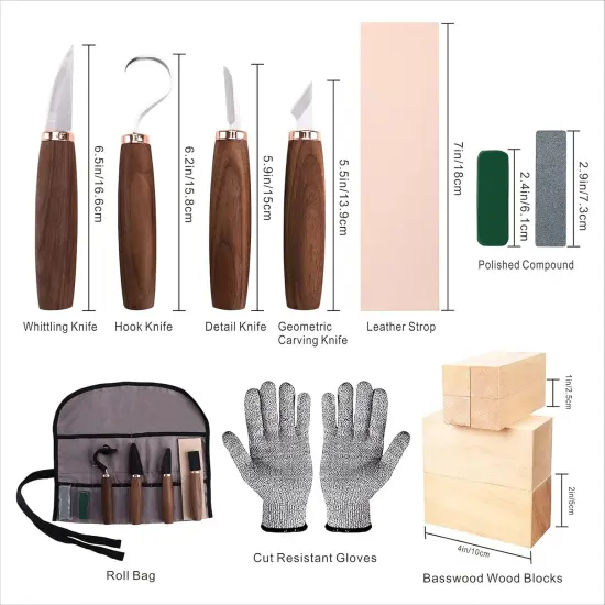 Wood Carving Tools Pack of 15 {2}
