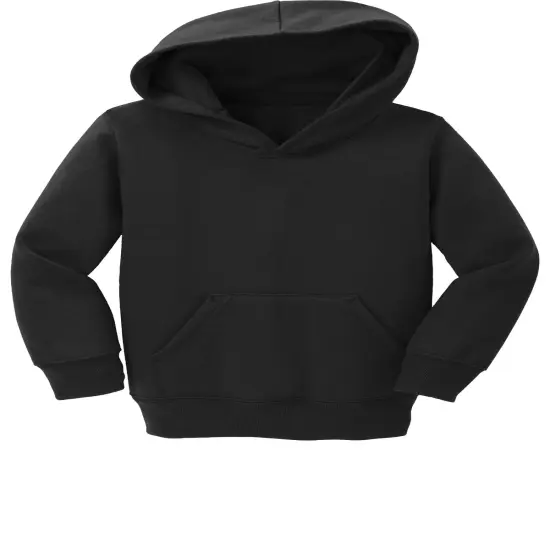 Port & Company&reg; Everyday Toddler Core Fleece Hoodie Jet Black {2}