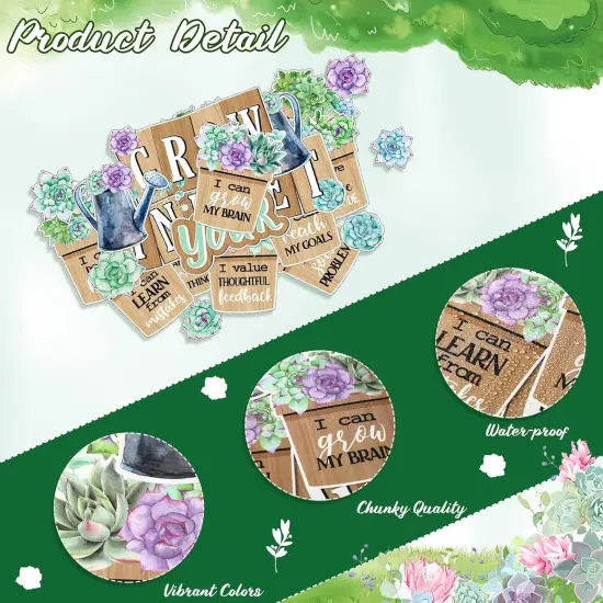 57 Pieces Grow Your Mindset Bulletin Board Set - Multi Color {3}