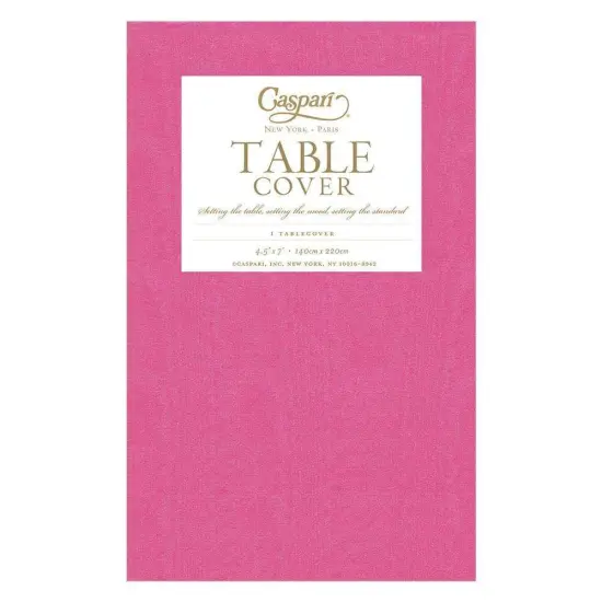 FUCHSIA PINK LINEN LIKE TABLE COVER {2}