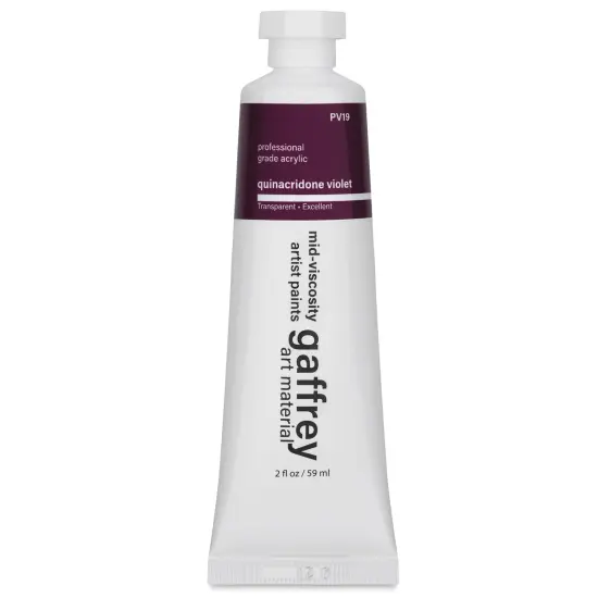 Gaffrey Art Material Standard Body Acrylic Paint - Quinacridone Violet, 59 ml tube {1}