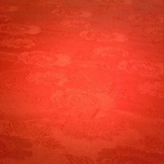 1 Yard Red Floral Jacquard Brocade Cotton Poly Fabric for Suits Fashion Upholstery {2}