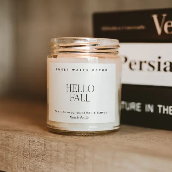 HELLO FALL SOY CANDLE {3}