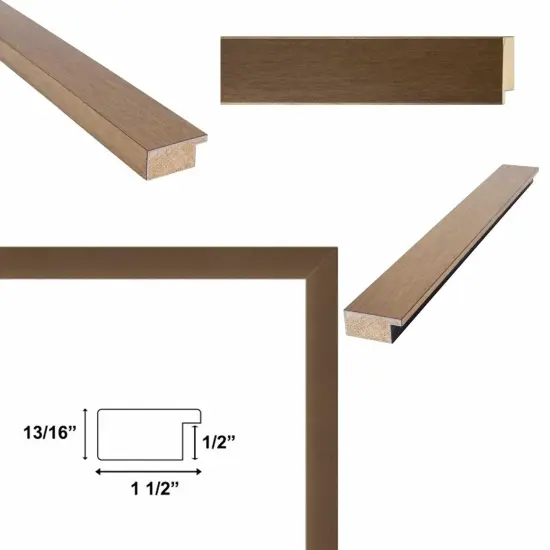 Brushed Gold Metal Bronze Picture Frame 17x25 frame {3}