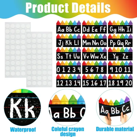 15 PCS Alphabet Bulletin Board Strips Set {3}