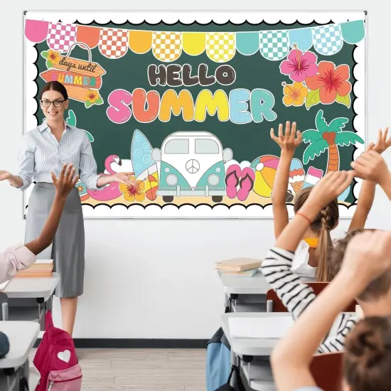 Hello Summer Bulletin Board Decoration Set {4}