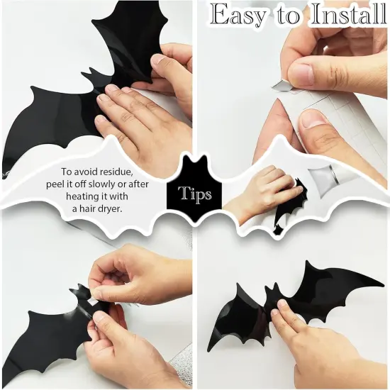170Pcs Bat Halloween Decorations {2}
